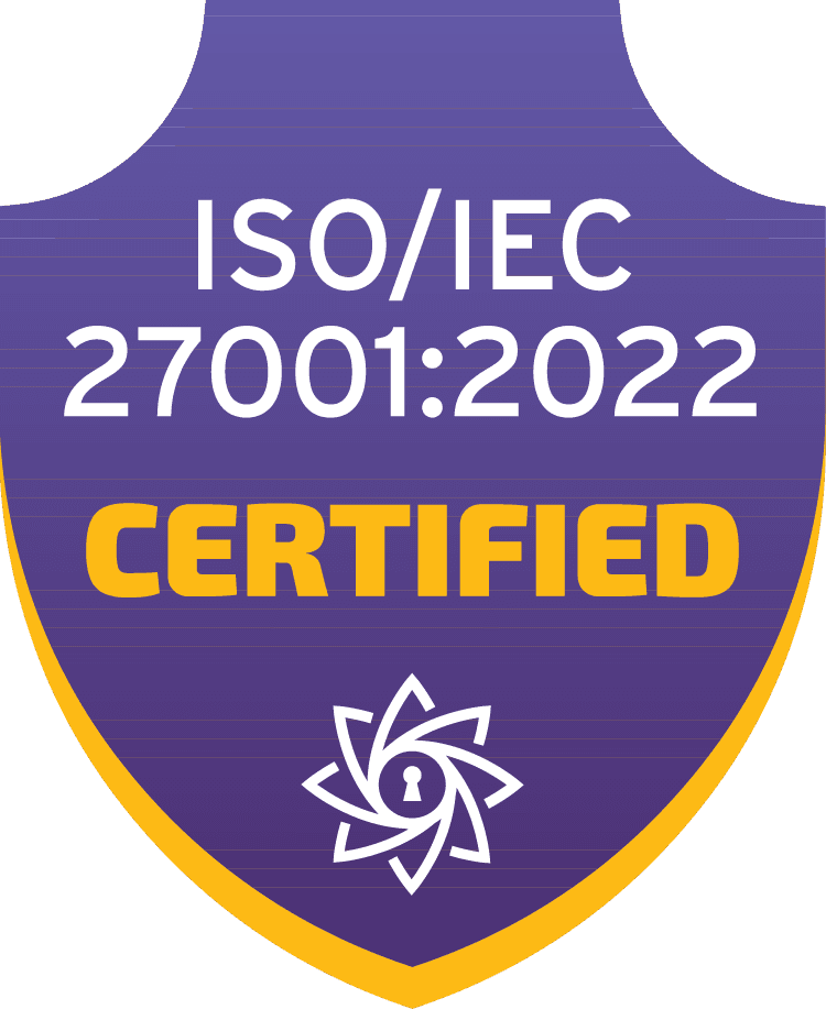 ISO/IEC 27001:2022 certified